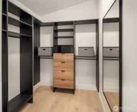 Custom Built Closet With Mycube Safe