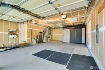 2 car attached garage - 600 square feet.