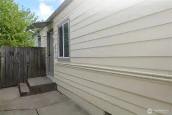 Walkway to patio