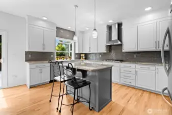 Kitchen with island