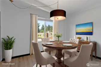 Dining Room Staged