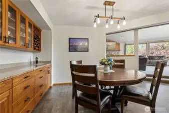 Dining room with buffet and storage