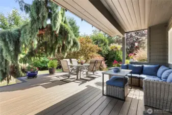 Deck with covered area