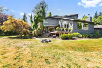 Back of house, firepit