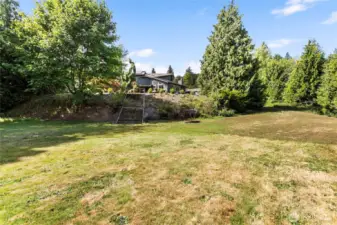 Lower level, backyard