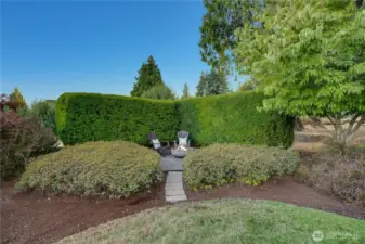 Discover a cozy, inviting spot to unwind around a private outdoor firepit.