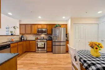 The heart of the home, the kitchen, is designed for both style and function.