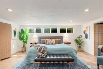 Lower Level 3rd Bedroom with additional separate entrance