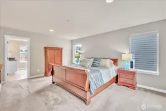 Upstairs primary bedroom.