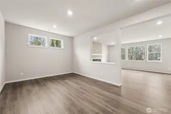 Generous Dining Space with Great Room.