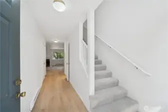 Entry - New hard-surface flooring