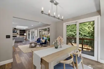 Another Slider and access to the deck!