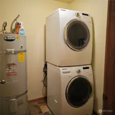 ADU utility closet with Washer/Dryer