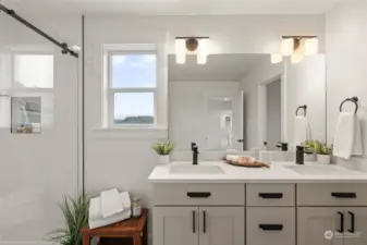 Primary Bath with Double sinks