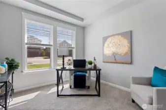 Spacious office/den.