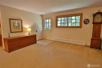 Open and spacious.