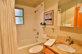 4-piece bathroom.