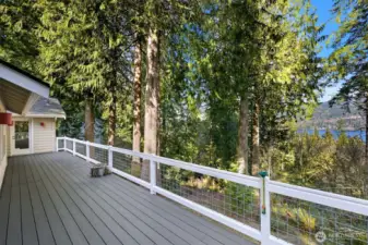 Unwind in evenings on the back deck that lends itself to deep breaths and conversation.