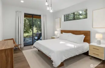 Primary Bedroom on main with .75 bath.