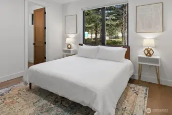 2nd Bedroom on main with .75 bath.