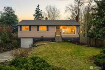 This home sits on a desirable corner lot with filtered southern and western territorial views