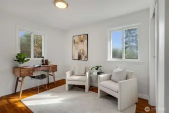 The primary has room for a home office