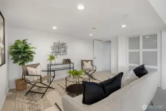 Lower level bedroom flex room