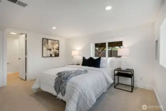 Lower level bedroom flex room