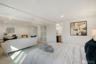 Lower level bedroom flex room