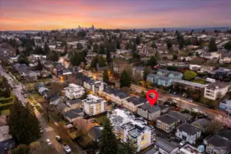 A 15 minute drive from Pioneer Square downtown, or quick trip on the RapidRide C Line public transit.