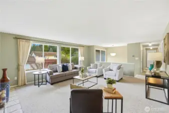 Living room looking back towards the entry.