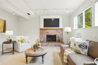 Family room on lower level.