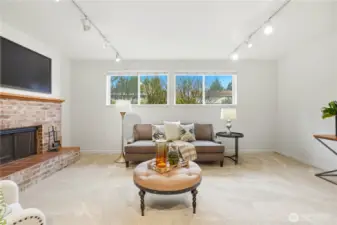 Alternate view of family room on lower level.