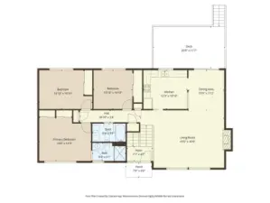 Floor plan - main level.