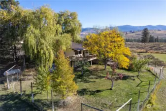 This house has excellent views with many established trees providing privacy and shade.