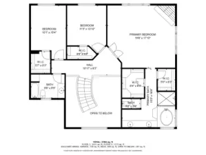 Upper level floor plan