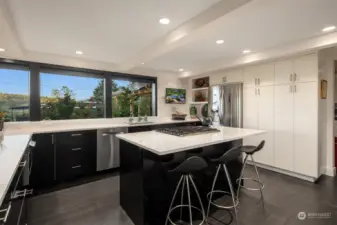 Sleek, sophisticated kitchen is waiting for the new resident chef.