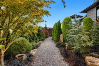 Professionally designed gardens! Serene settings among a vast variety of plants.