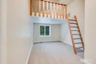 Bedroom #1 with loft space