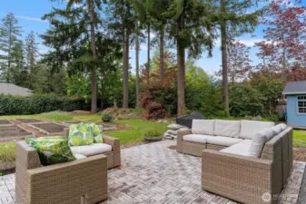 Large patio for entertaining