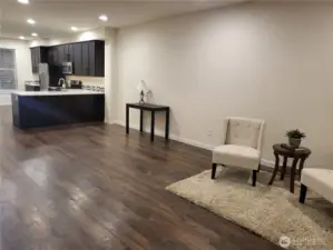 living, dining, and kitchen
