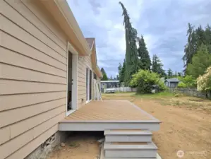 TREX decking back