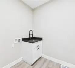 Laundry room sink