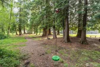 Adventure awaits—this backyard zipline is sure to be a hit with kids (and kids at heart).