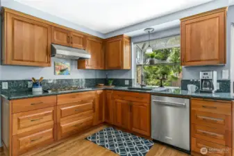 All the stainless appliances are staying here for you.