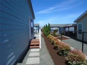 EZ landscaped backyard