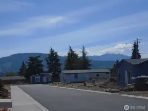 Partial mountain views