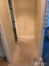Hallway to the two other  large side bedrooms.
