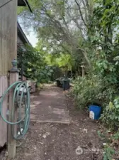 Partially Fenced Backyard