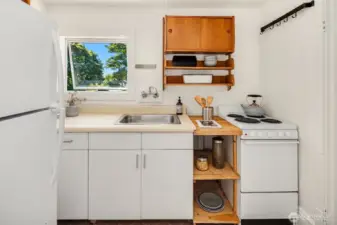 Upstairs kitchen.